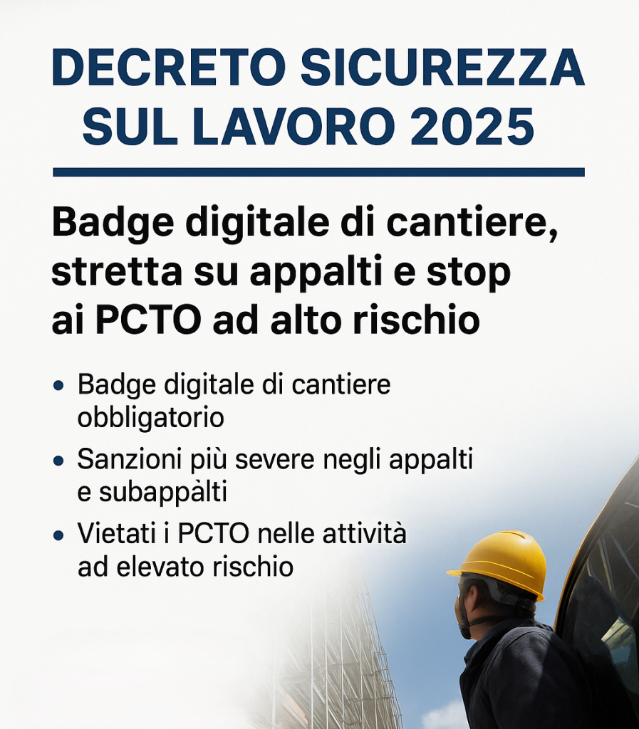 decreto sicurezza lavoro